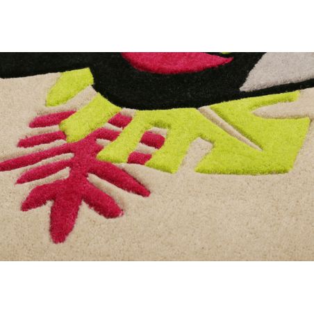 Tapis d'enfant en polyester E-Toucan rond rose Tapis d'enfant en polyester E-Toucan rond rose
