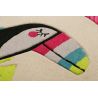 Tapis d'enfant en polyester E-Toucan rond rose Tapis d'enfant en polyester E-Toucan rond rose