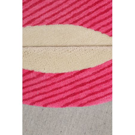 Tapis d'enfant en polyester E-Toucan rond rose Tapis d'enfant en polyester E-Toucan rond rose