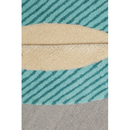Tapis d'enfant en polyester E-Toucan rond bleu Tapis d'enfant en polyester E-Toucan rond bleu