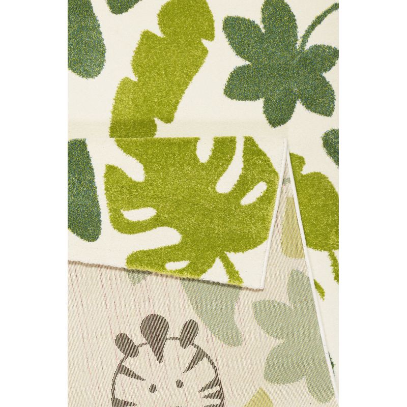 Tapis d'enfant en polypropylène Safari vert