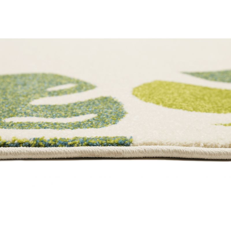 Tapis d'enfant en polypropylène Safari vert