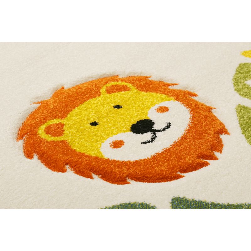 Tapis d'enfant en polypropylène Safari vert