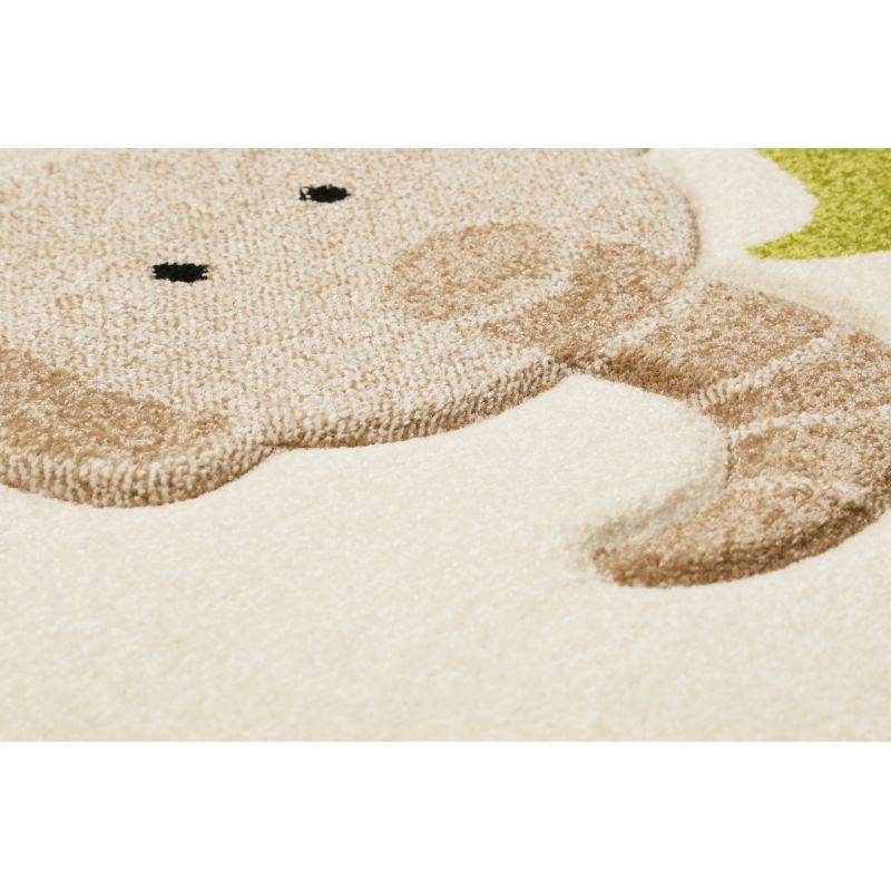 Tapis d'enfant en polypropylène Safari vert