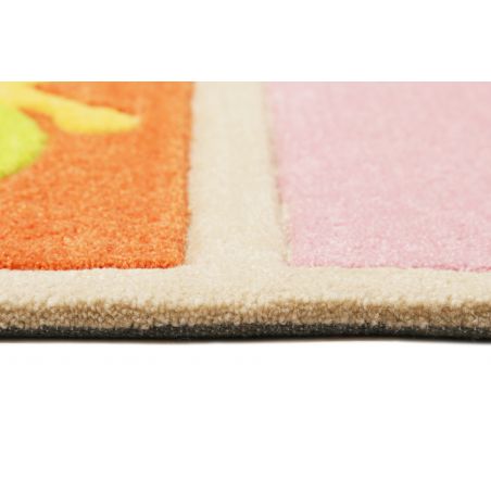 Tapis de chambre tufté main en polyester What's up multicolore vif Tapis de chambre tufté main en polyester What's up multicolore vif