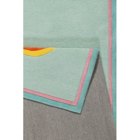 Tapis de chambre tufté main en polyester Happy Me Bleu pastel Tapis de chambre tufté main en polyester Happy Me Bleu pastel