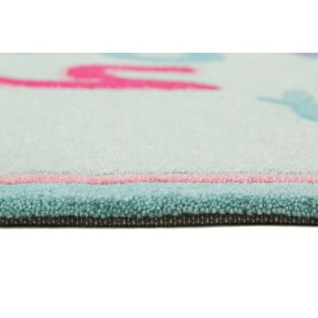 Tapis de chambre tufté main en polyester Happy Me Bleu pastel Tapis de chambre tufté main en polyester Happy Me Bleu pastel