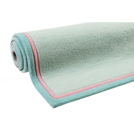Tapis de chambre tufté main en polyester Happy Me Bleu pastel Tapis de chambre tufté main en polyester Happy Me Bleu pastel