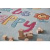 Tapis de chambre tufté main en polyester Happy Me Bleu pastel Tapis de chambre tufté main en polyester Happy Me Bleu pastel