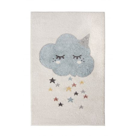 Tapis enfant en polypropylène Nuage bleu Tapis enfant en polypropylène Nuage bleu