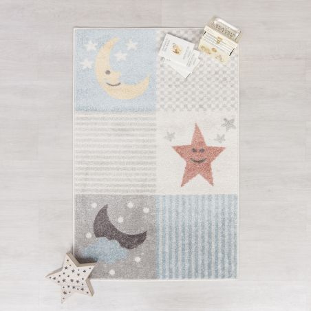 Tapis enfant en polypropylène Dreams multicolore Tapis enfant en polypropylène Dreams multicolore