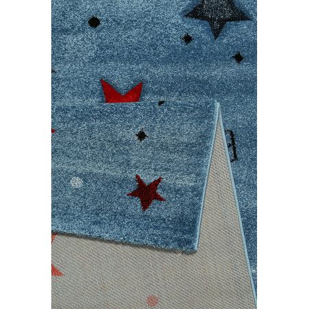 Tapis pour enfant en polypropylène Yoda bleu Tapis pour enfant en polypropylène Yoda bleu