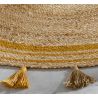 Tapis d'entrée en jute Lunara Rond Ochre Tapis d'entrée en jute Lunara Rond Ochre