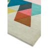 Tapis de salon graphique pure laine Oleniok triangle multicolore en laine Tapis de salon graphique pure laine Oleniok triangle multicolore en laine