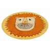 Tapis enfant lion orange et jaune Tapis enfant lion orange et jaune