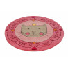 Tapis rond enfant tête de chat rose Tapis rond enfant tête de chat rose