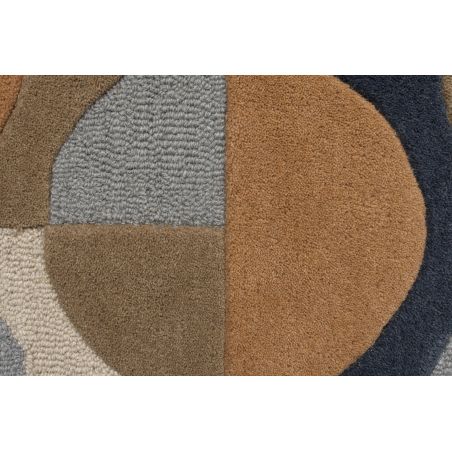 Tapis Design Géométrique Moderno bleu et corail Gigi Tapis Design Géométrique Moderno bleu et corail Gigi