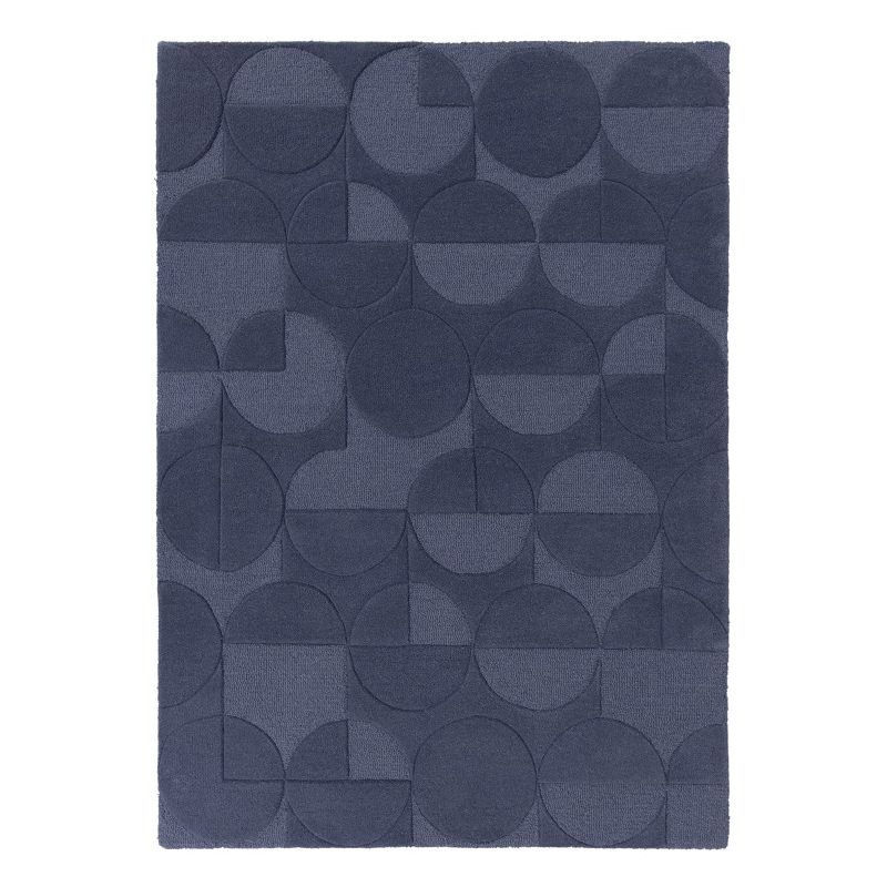 Tapis Design Géométrique Moderno bleu Gigi