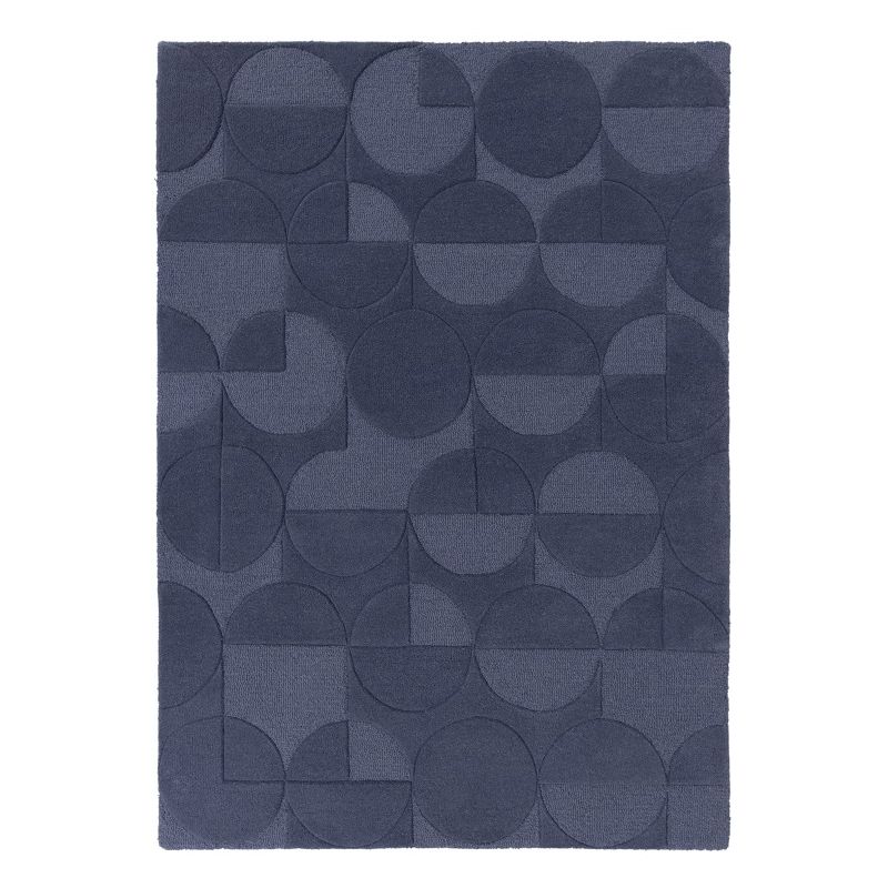 Tapis Design Géométrique Moderno bleu Gigi - FLAIR RUGS