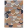 Tapis Design Géométrique Moderno bleu et corail Gigi Tapis Design Géométrique Moderno bleu et corail Gigi