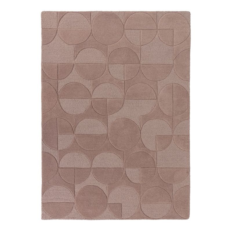 Tapis Design Géométrique Moderno rose poudré Gigi