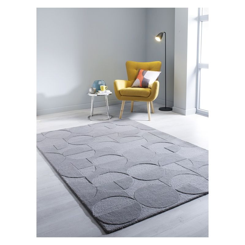 Tapis Design Géométrique Moderno gris Gigi