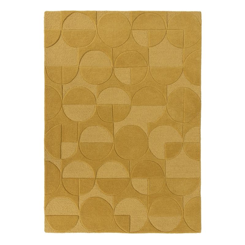 Tapis Design Géométrique Moderno ocre Gigi - FLAIR RUGS