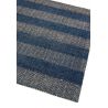 Tapis contemporain tissé main en coton et jute naturels bleu Raspail 