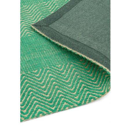 Tapis contemporain en coton et jute vert Raspail Tapis contemporain en coton et jute vert Raspail