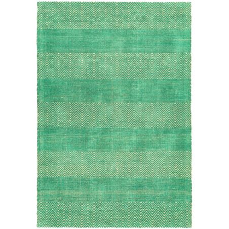 Tapis contemporain en coton et jute vert Raspail Tapis contemporain en coton et jute vert Raspail