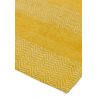 Tapis contemporain en coton et jute jaune Raspail