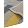 Tapis moderne à motifs géométriques 100% laine ocre et gris Montparnasse Tapis moderne à motifs géométriques 100% laine ocre et gris Montparnasse