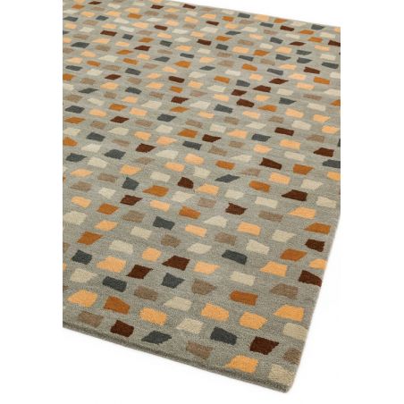 Tapis de salon moderne pure laine tuftée main pixel multicolore Oleniok Tapis de salon moderne pure laine tuftée main pixel multicolore Oleniok