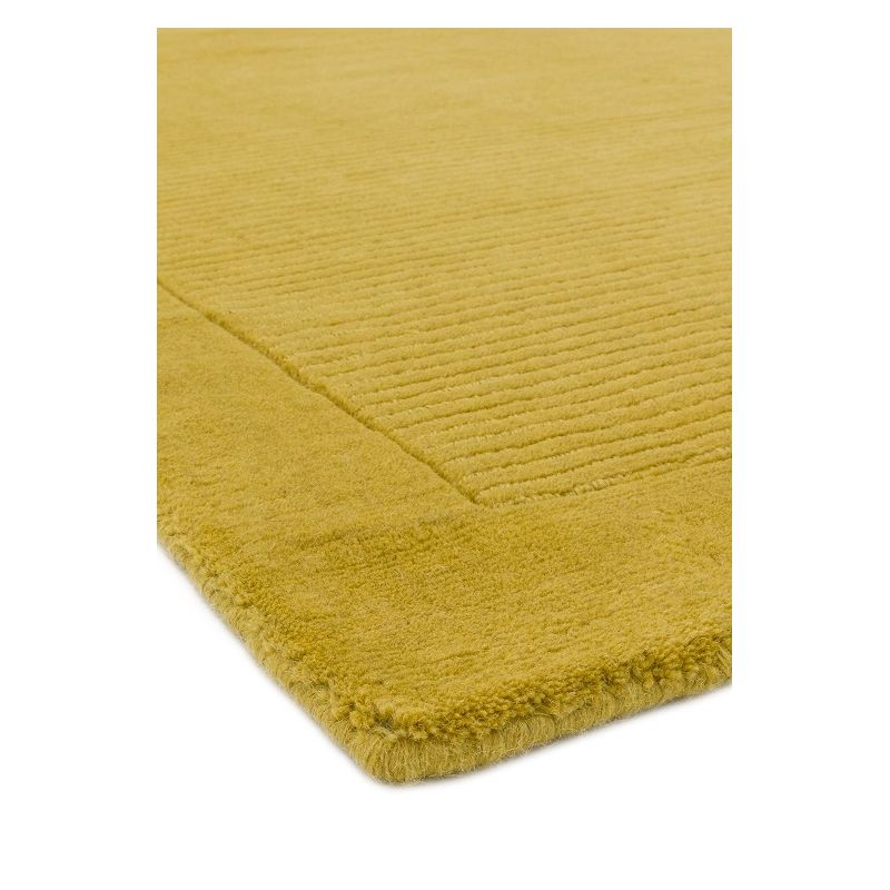 Tapis classique Uni Moutarde en Laine York 