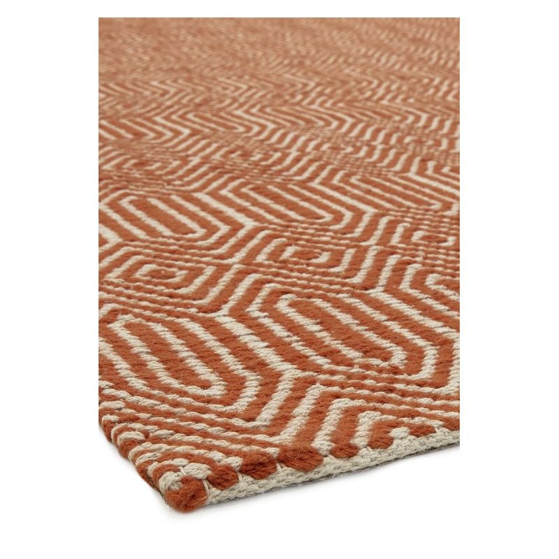 Tapis de salon Tissé orange Graphique