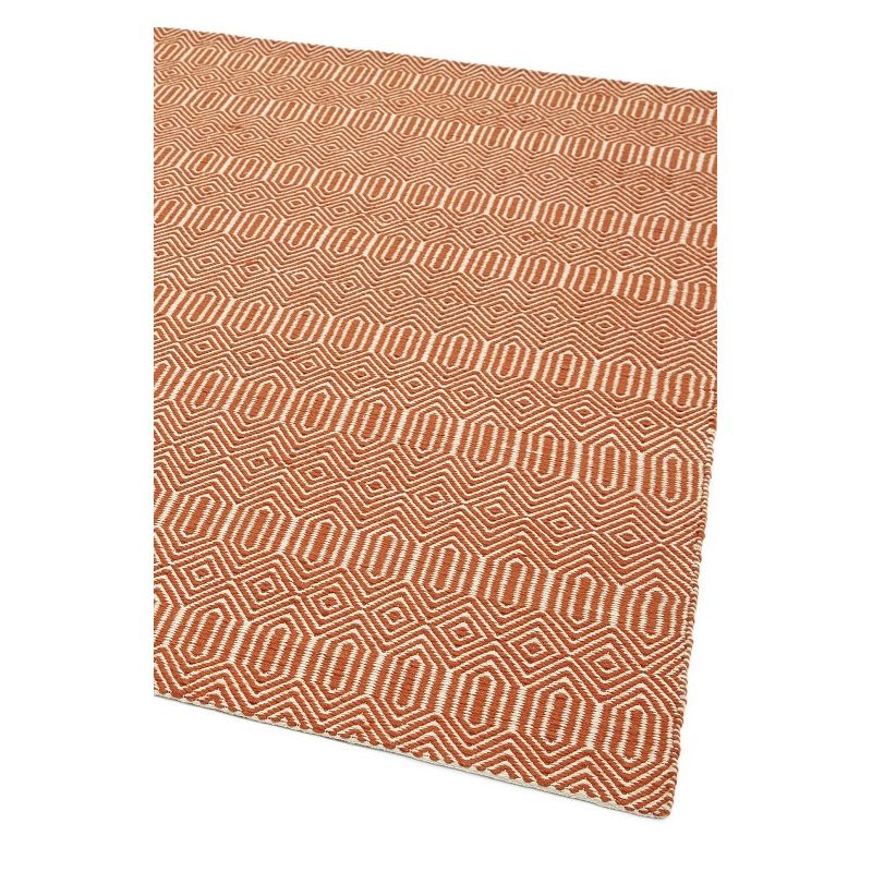 Tapis de salon Tissé orange Graphique