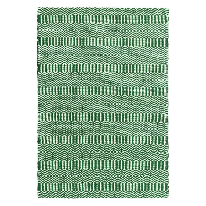 Tapis de qualité tissé main en laine motifs Graphiques en laine vert - JOSEPH LEBON