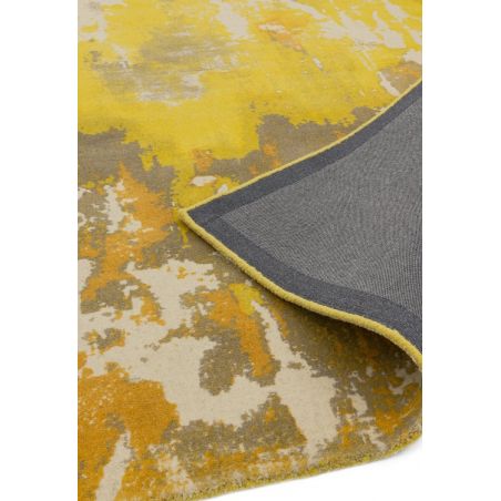 Tapis Contemporain Pure laine tissée main design abstrait Jaune Beige et écru Saint-Ambroise Tapis Contemporain Pure laine tissée main design abstrait Jaune Beige et écru Saint-Ambroise