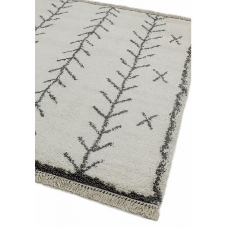 Tapis de style berbère en polypropylène extra doux motif flèches crème et gris Tigre Tapis de style berbère en polypropylène extra doux motif flèches crème et gris Tigre