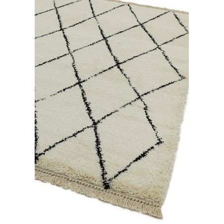 Tapis de style berbère en polypropylène extra doux motifs crème et noir Tigre Tapis de style berbère en polypropylène extra doux motifs crème et noir Tigre