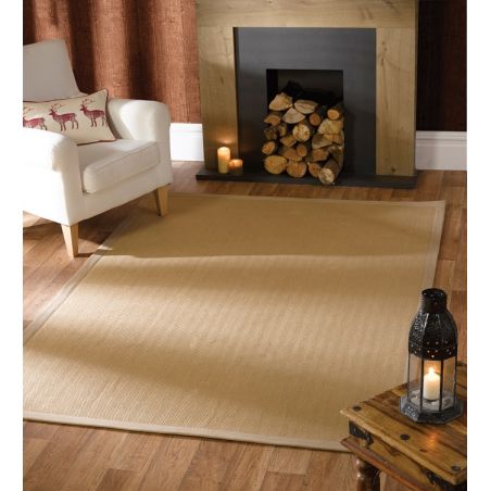 Tapis Rectangulaire en Fibres de jute Beige naturel Herringbone Tapis Rectangulaire en Fibres de jute Beige naturel Herringbone