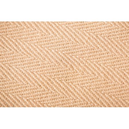 Tapis Rectangulaire en Fibres de jute Beige naturel Herringbone Tapis Rectangulaire en Fibres de jute Beige naturel Herringbone