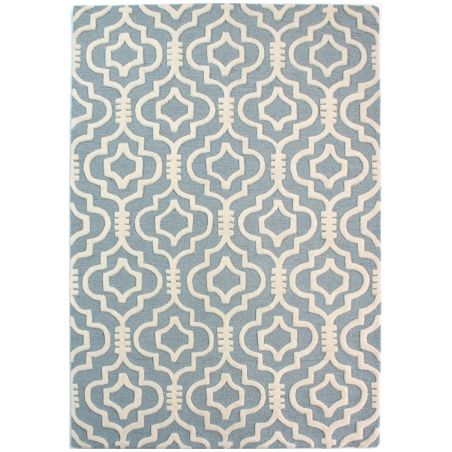 Tapis en Laine Bleu clair Nador Tapis en Laine Bleu clair Nador