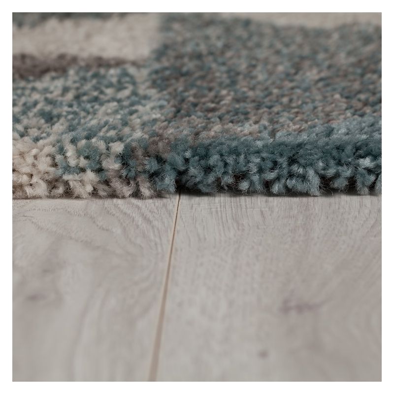 Tapis Design Géométrique Bleu Dakari Nuru