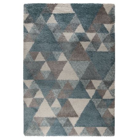 Tapis Design Géométrique Bleu Dakari Nuru