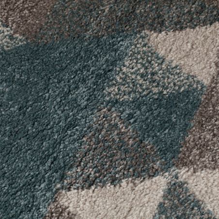Tapis Design Géométrique Bleu Dakari Nuru Tapis Design Géométrique Bleu Dakari Nuru