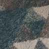 Tapis Design Géométrique Bleu Dakari Nuru Tapis Design Géométrique Bleu Dakari Nuru