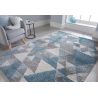 Tapis Design Géométrique Bleu Dakari Nuru Tapis Design Géométrique Bleu Dakari Nuru