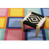 Tapis de chambre tufté main en polyester Domino Day multicolore vif