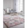 Tapis Design Géométrique Rose Dakari Nuru Tapis Design Géométrique Rose Dakari Nuru
